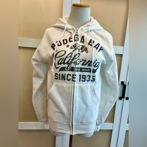 Vintage Bodega Bay Souvenir Zip-Up Hoodie